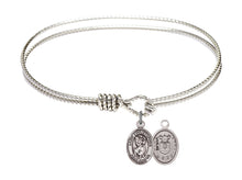 Load image into Gallery viewer, St. Alphonsus Custom Bangle - Silver