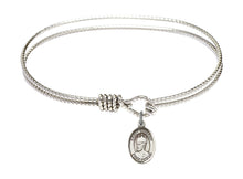 Load image into Gallery viewer, St. Edward the Confessor Custom Bangle - Silver