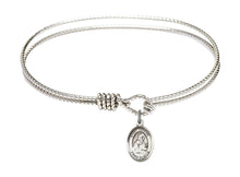 Load image into Gallery viewer, St. Isidore of Seville Custom Bangle - Silver