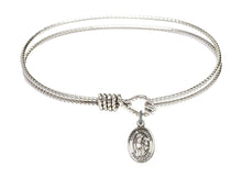 Load image into Gallery viewer, St. Sebastian Custom Bangle - Silver