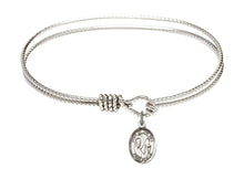 Load image into Gallery viewer, Our Lady, Star of the Sea Custom Bangle - Silver
