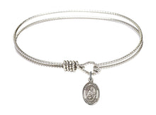 Load image into Gallery viewer, St. William of Rochester Custom Bangle - Silver