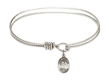 Load image into Gallery viewer, St. Valentine of Rome Custom Bangle - Silver