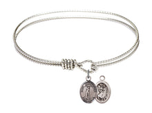 Load image into Gallery viewer, St. Christopher / Golf Custom Bangle - Silver