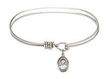 Load image into Gallery viewer, St. Ignatius of Loyola Custom Bangle - Silver