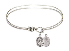 Load image into Gallery viewer, Pope St. John Paul II Custom Bangle - Silver