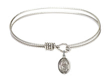 Load image into Gallery viewer, St. Christian Demosthenes Custom Bangle - Silver