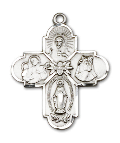 4-Way Cross Custom Pendant - Sterling Silver