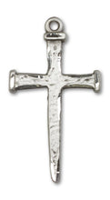 Load image into Gallery viewer, Nail Cross Custom Pendant - Sterling Silver
