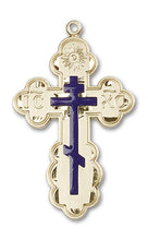 Load image into Gallery viewer, St. Olga Cross Custom Pendant - Yellow Gold
