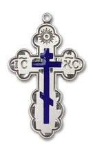 Load image into Gallery viewer, St. Olga Cross Custom Pendant - Sterling Silver
