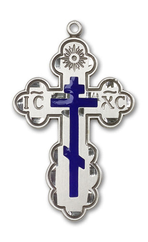 St. Olga Cross Custom Pendant - Sterling Silver