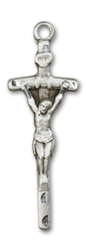 Papal Crucifix Custom Pendant - Sterling Silver