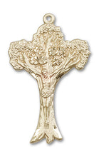 Load image into Gallery viewer, Tree Of Life Crucifix Custom Pendant - Yellow Gold
