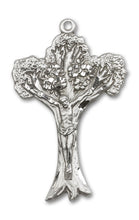 Load image into Gallery viewer, Tree Of Life Crucifix Custom Pendant - Sterling Silver
