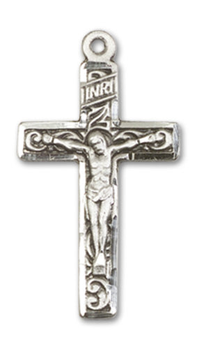 Crucifix Custom Pendant - Sterling Silver