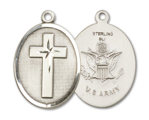 Cross / Army Custom Pendant - Sterling Silver