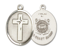 Load image into Gallery viewer, Cross / Coast Guard Custom Pendant - Sterling Silver
