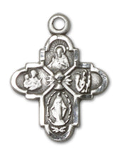 Load image into Gallery viewer, 4-Way Cross / Chalice Custom Pendant - Sterling Silver
