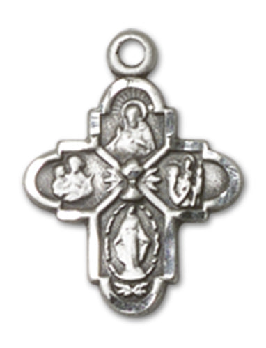 4-Way Cross / Chalice Custom Pendant - Sterling Silver