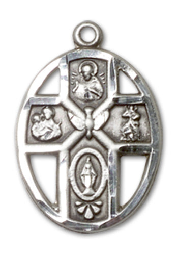 5-Way Cross / Holy Spirit Custom Pendant - Sterling Silver