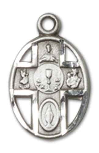 5-Way Cross / Chalice Custom Pendant - Sterling Silver