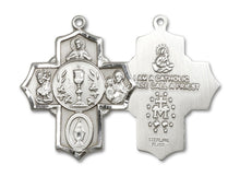 Load image into Gallery viewer, 5-Way Cross Custom Pendant - Sterling Silver
