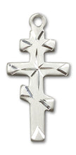 Load image into Gallery viewer, Greek Orthadox Cross Custom Pendant - Sterling Silver
