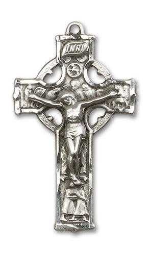 Celtic Crucifix Custom Pendant - Sterling Silver