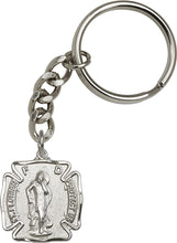 Load image into Gallery viewer, St. Florian Keychain - Silver Oxide
