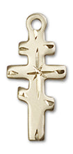 Load image into Gallery viewer, Greek Orthadox Cross Custom Pendant - Yellow Gold
