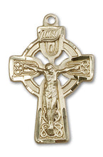 Load image into Gallery viewer, Celtic Crucifix Custom Pendant - Yellow Gold
