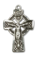 Load image into Gallery viewer, Celtic Crucifix Custom Pendant - Sterling Silver
