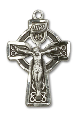 Celtic Crucifix Custom Pendant - Sterling Silver