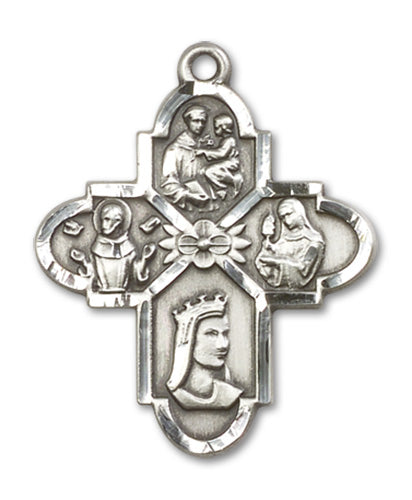Franciscan 4-Way Cross Custom Pendant - Sterling Silver