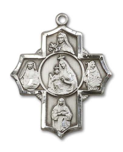Mt Carmel 4-Way Cross Custom Pendant - Sterling Silver