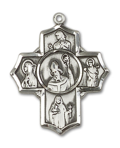 Irish 5-Way Cross Custom Pendant - Sterling Silver