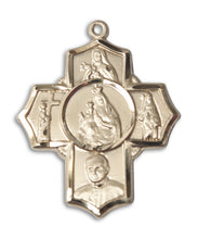 Load image into Gallery viewer, Carmelite 4-Way Cross Custom Pendant - Yellow Gold
