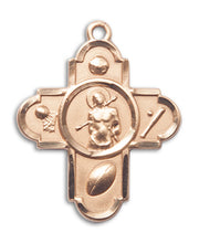 Load image into Gallery viewer, 5-Way Cross/St. Sebastian Custom Pendant - Yellow Gold
