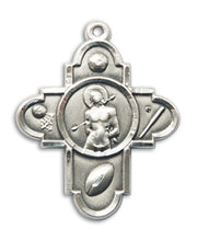 Load image into Gallery viewer, 5-Way Cross/St. Sebastian Custom Pendant - Sterling Silver
