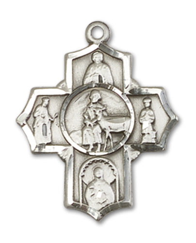 5-Way Cross / Special Needs Custom Pendant - Sterling Silver