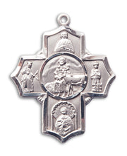 Load image into Gallery viewer, 5-Way Cross / Special Needs Custom Pendant - Sterling Silver
