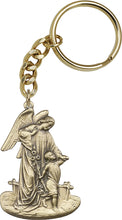 Load image into Gallery viewer, Guardian Angel Keychain - Gold Oxide
