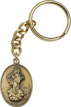 Load image into Gallery viewer, Medjugorje Keychain - Gold Oxide
