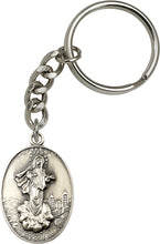 Load image into Gallery viewer, Medjugorje Keychain - Silver Oxide
