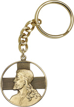 Load image into Gallery viewer, Christ Keychain - Gold Oxide
