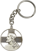 Load image into Gallery viewer, Christ Keychain - Silver Oxide
