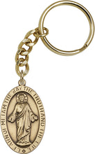 Load image into Gallery viewer, Scapular Keychain - Gold Oxide
