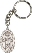 Load image into Gallery viewer, Scapular Keychain - Silver Oxide
