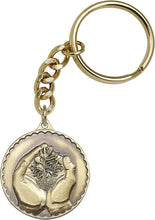 Load image into Gallery viewer, Faith Hand Serenity Keychain - Gold Oxide
